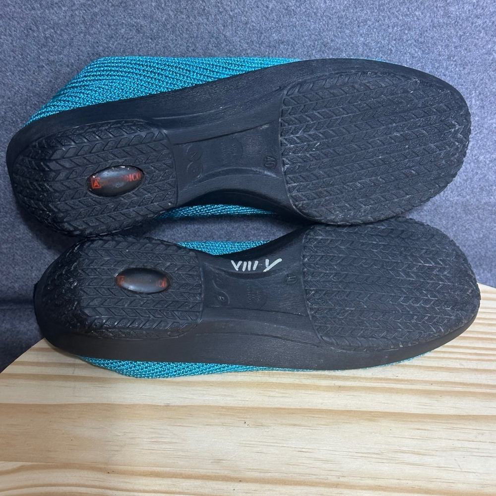 Arcopedico Knit Comfort Shoes Teal Blue Lace Up Walking Women's‎ 9 Lightweight - Picture 9 of 9